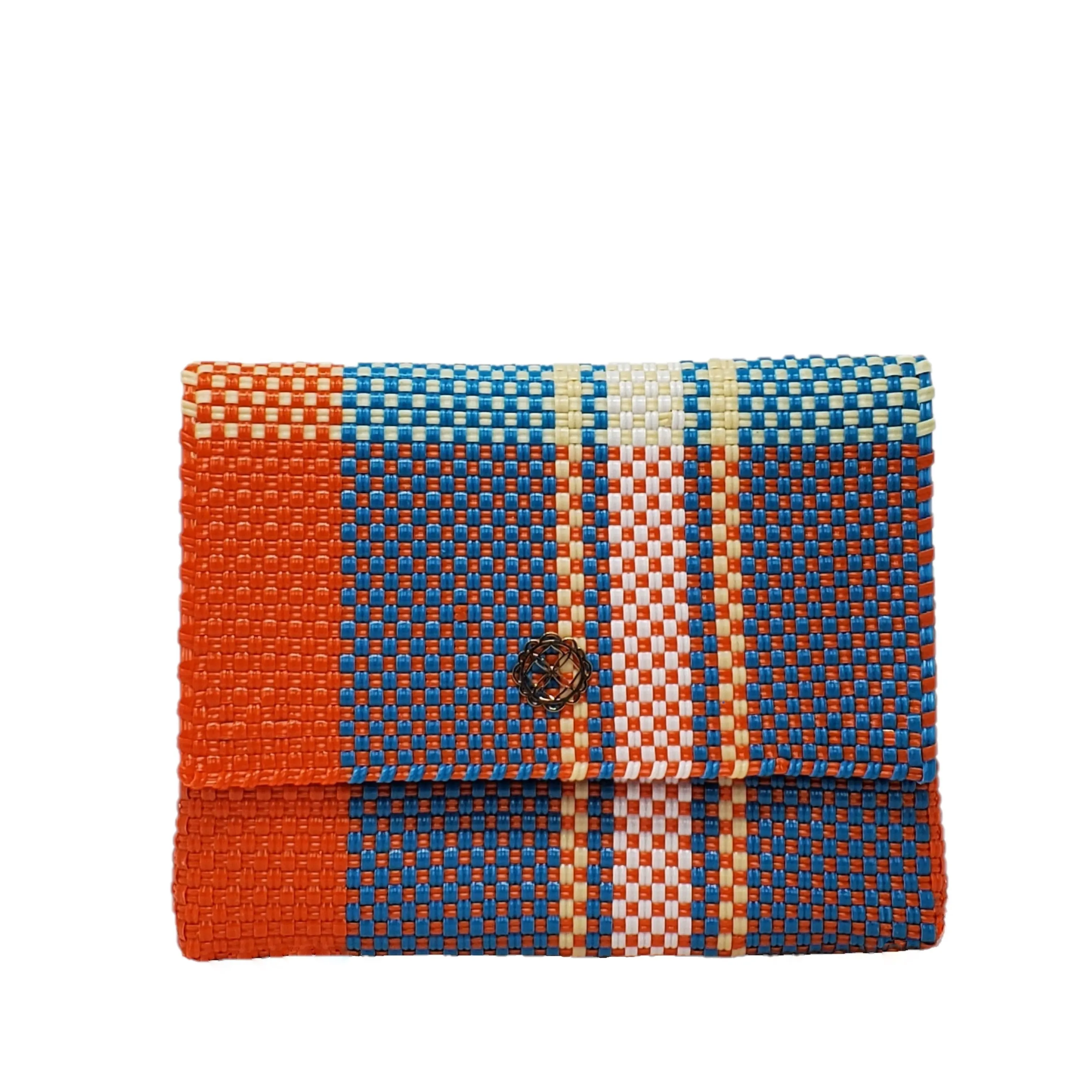 Crossbody Orange/ Blue Patterned