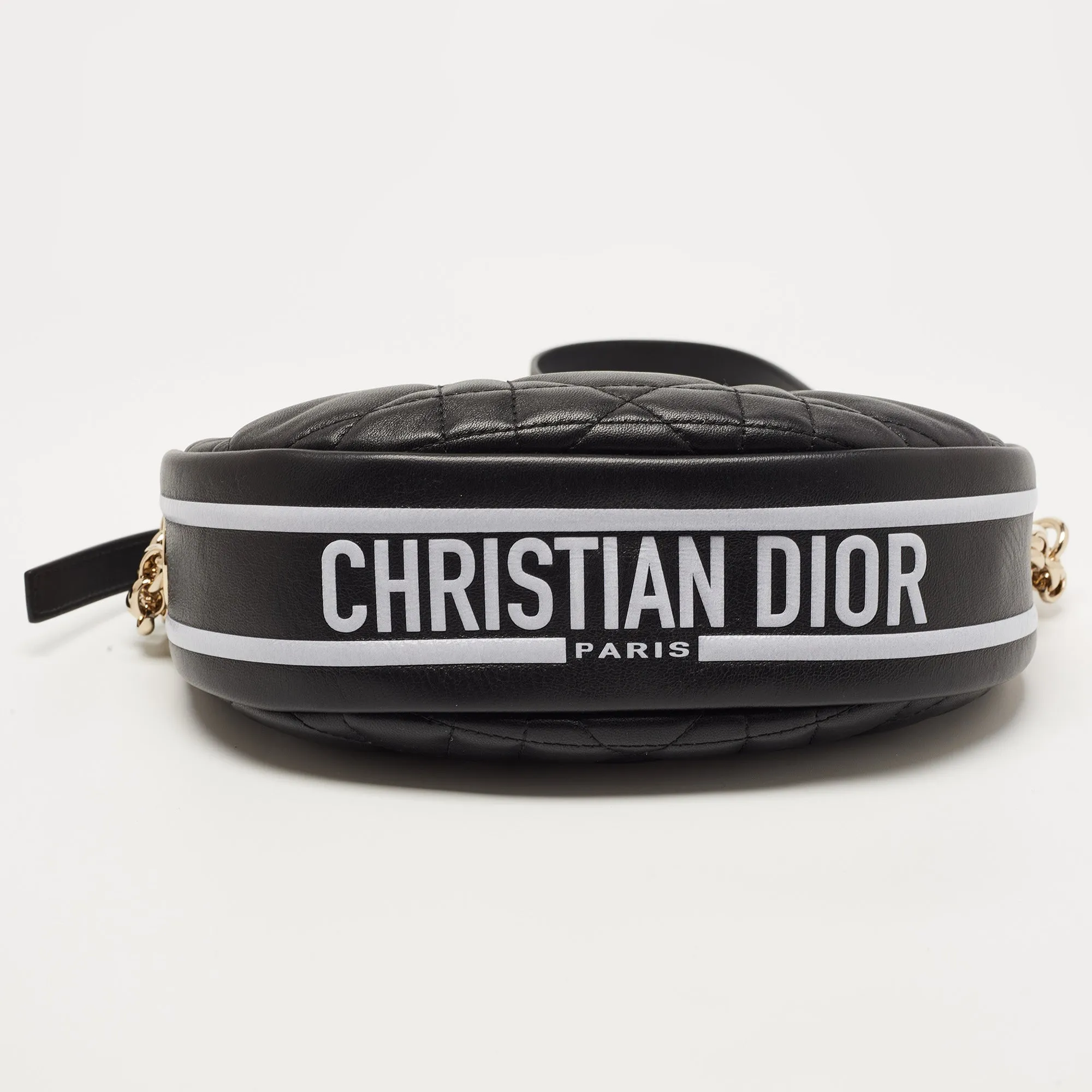 DIOR Black Cannage Leather Small Vibe Hobo