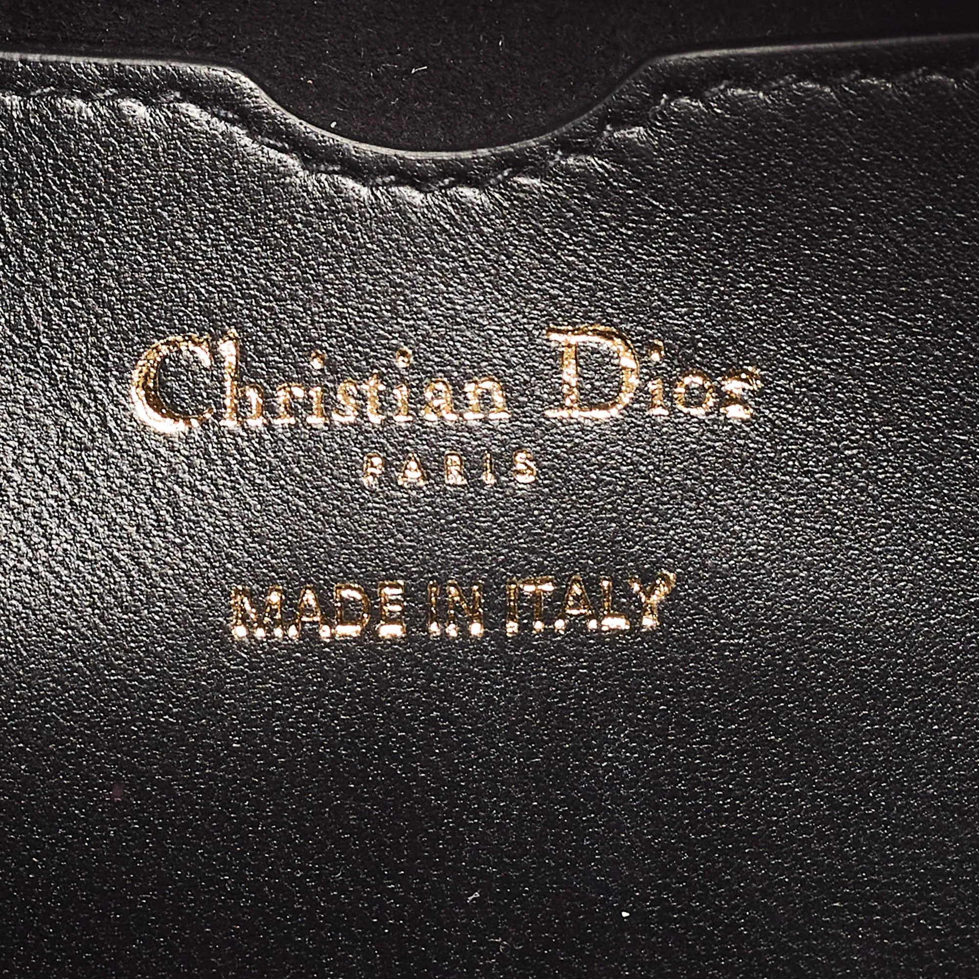 DIOR Black Cannage Leather Small Vibe Hobo