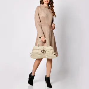 DIOR Light Beige Leather Karenina East West Karenina Satchel