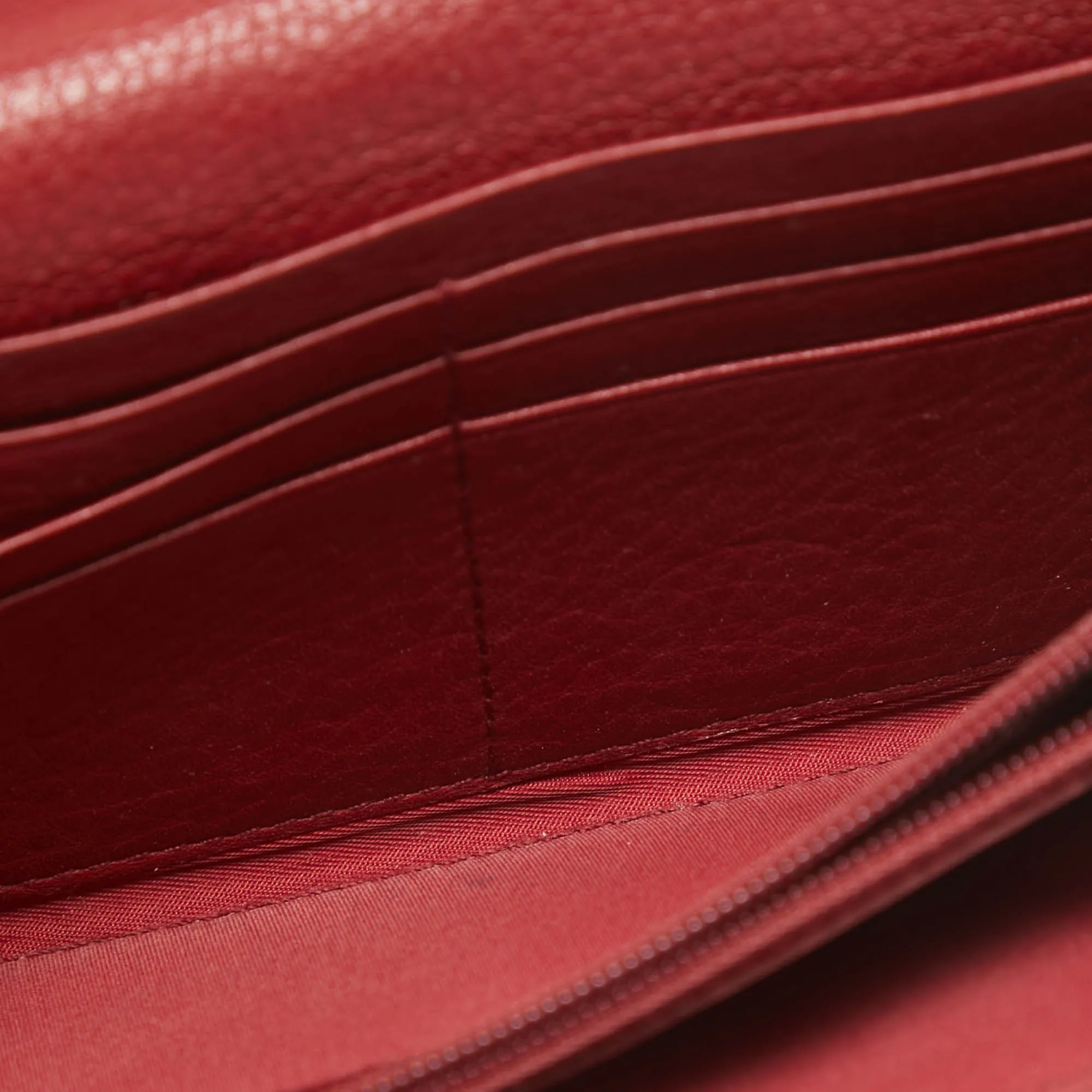 DIOR Red/Beige Oblique Fabric and Leather Street Chic Wallet