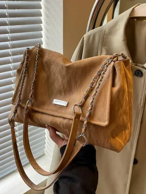 Fashionable Chain Strap Tote Bag