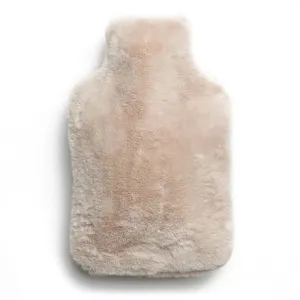 Faux Fur Hot Water Bottle Cover Cream