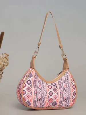 Geometric Multicolor Casual Handbag