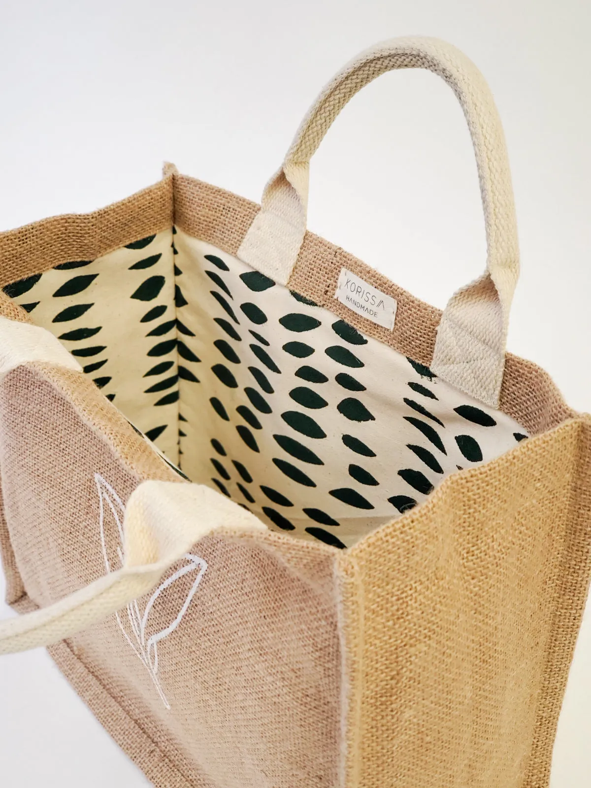 Jute Canvas Gift Bag | Nature