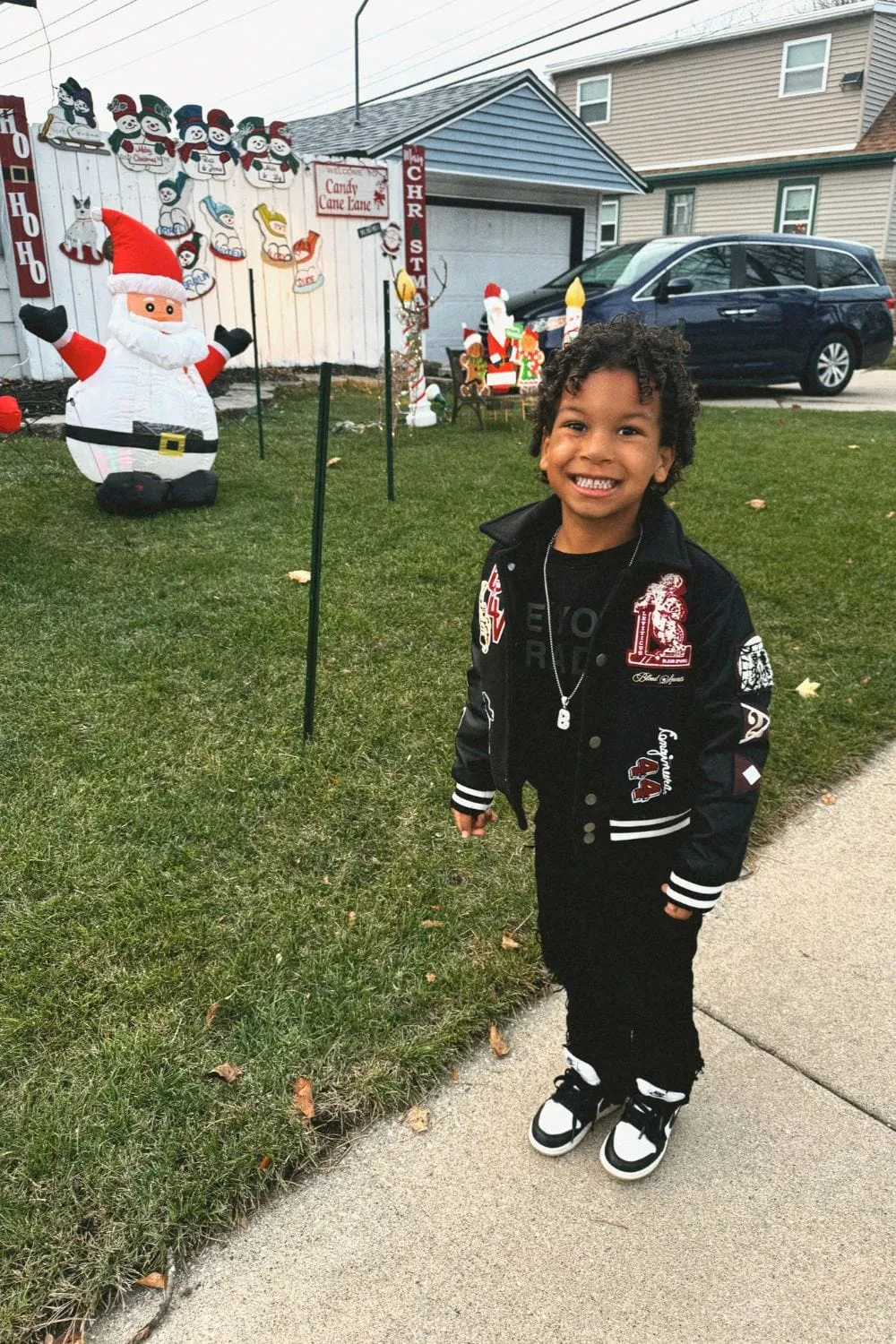 Kids Stacked Elm Street Denim (Jet Black)