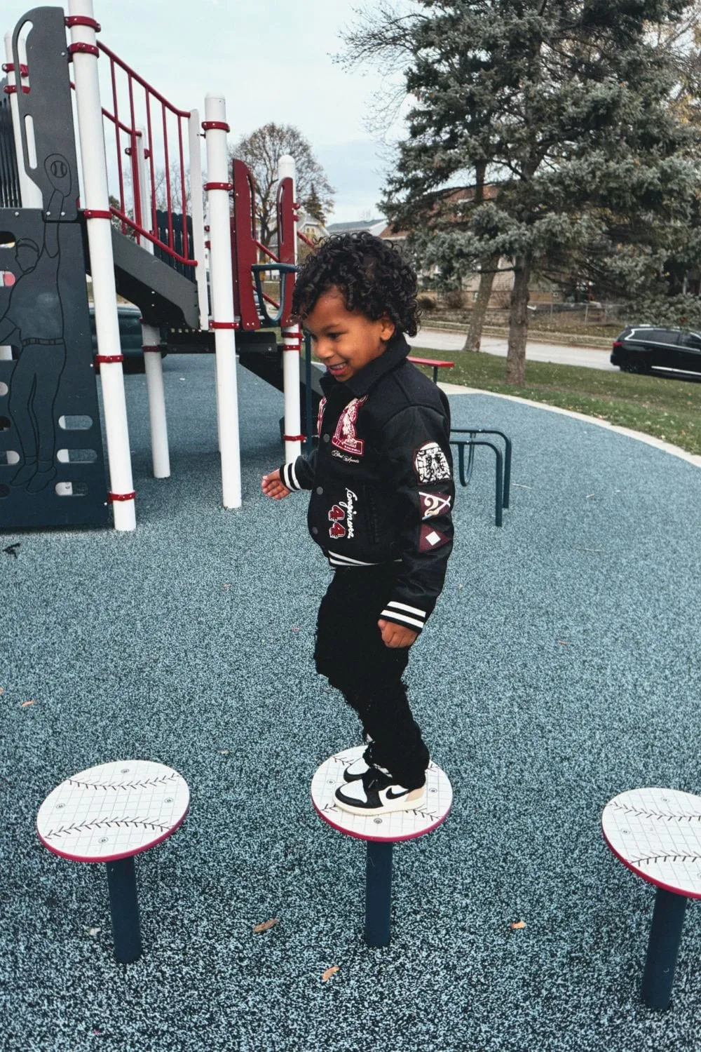 Kids Stacked Elm Street Denim (Jet Black)