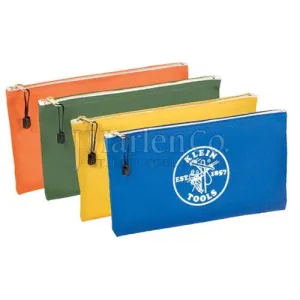 Klein Canvas Zipper Bag, 4-Pack 7-1/2"x12"