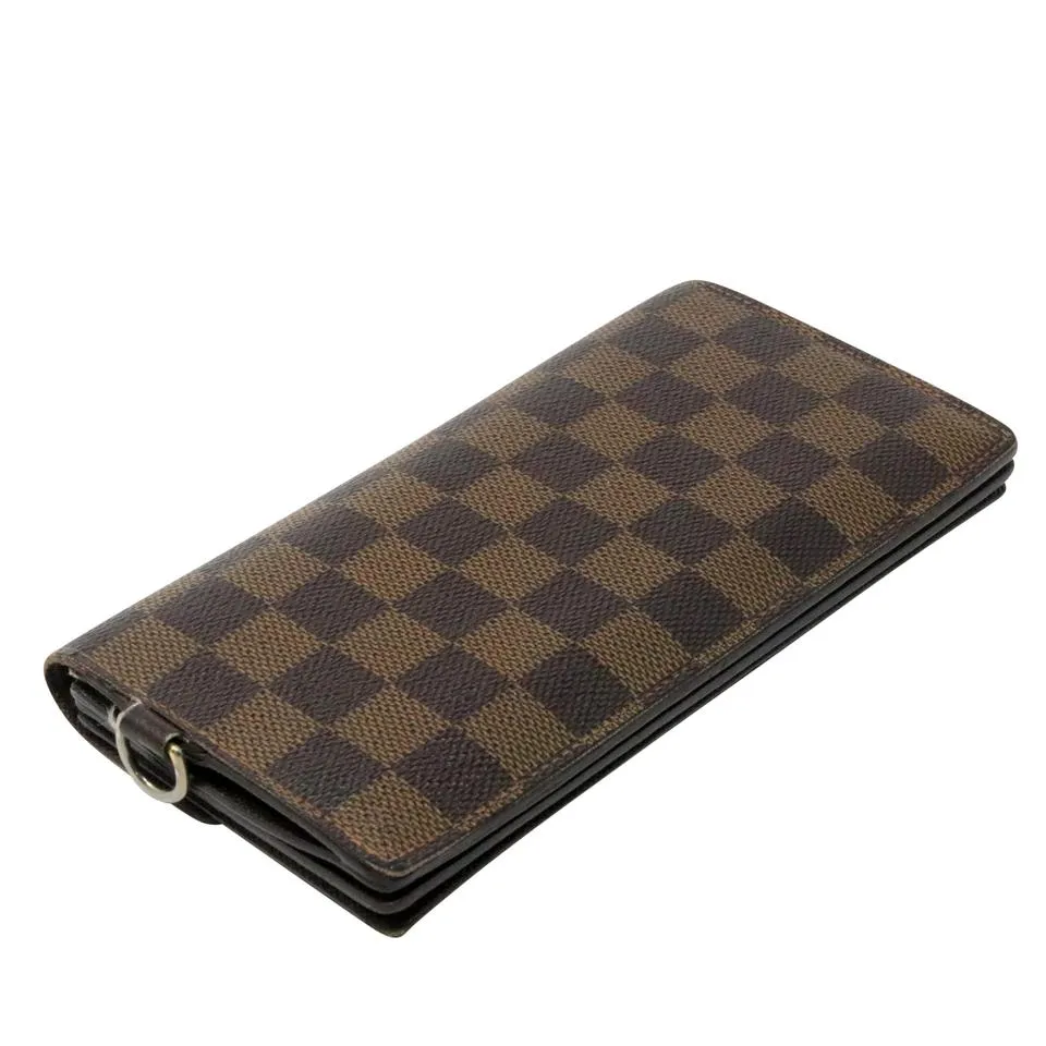 Louis Vuitton Damier Gold Gm Accordion Moto Chain Long Travel Wallet