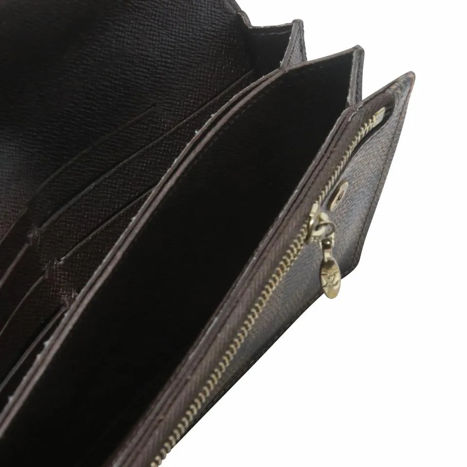 Louis Vuitton Damier Gold Gm Accordion Moto Chain Long Travel Wallet