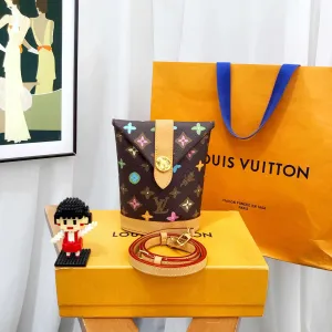 Louis Vuitton Monogram Multicolor Pochette Brown Canvas Small
