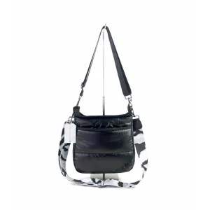 Markham Puffer Messenger Bags - Black