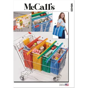 McCall's Pattern M8420 Shopping Cart Bags and Coupon Case