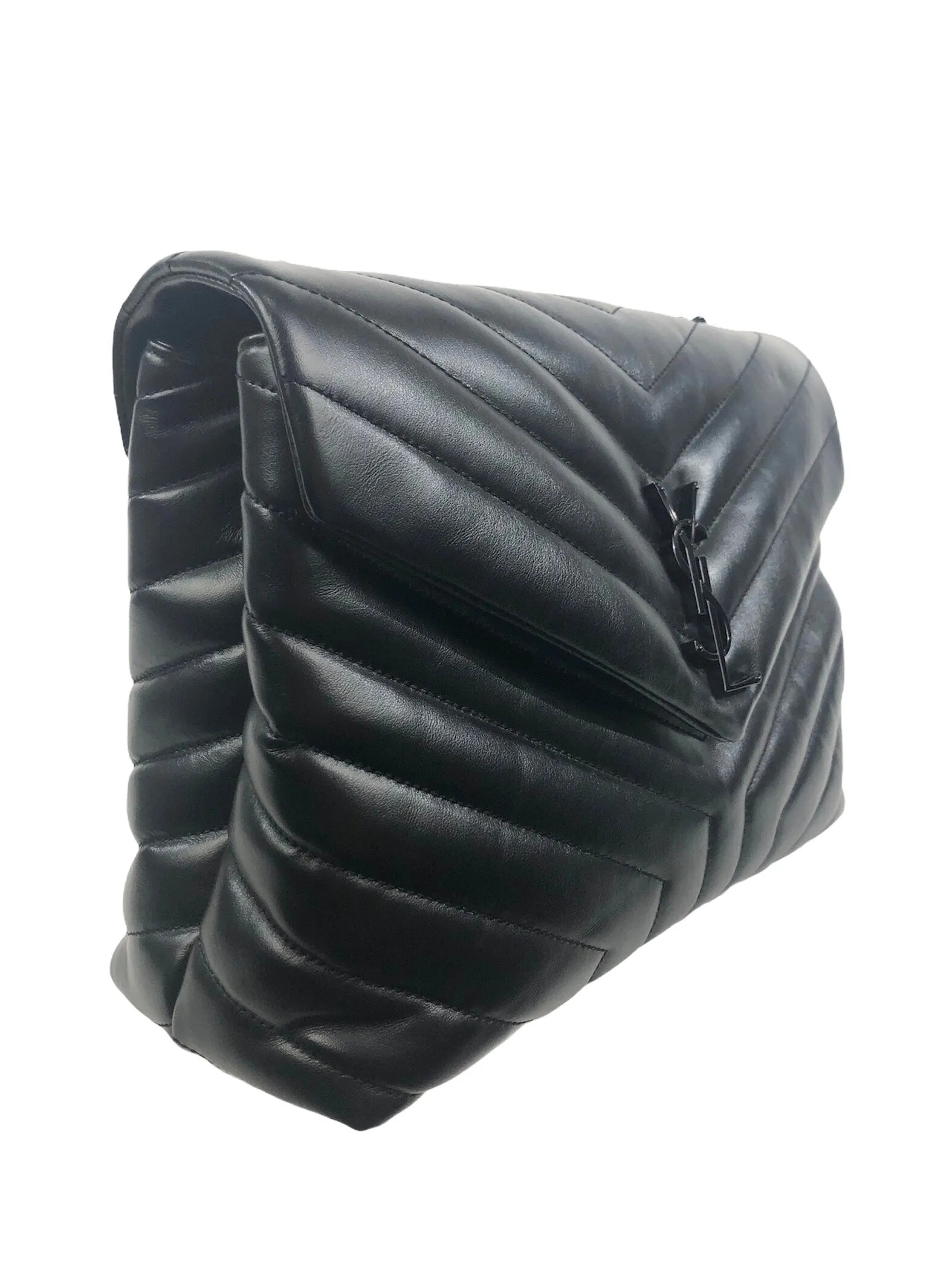 Medium Loulou Matelass Leather Convertible Shoulder Bag with Black Hardware