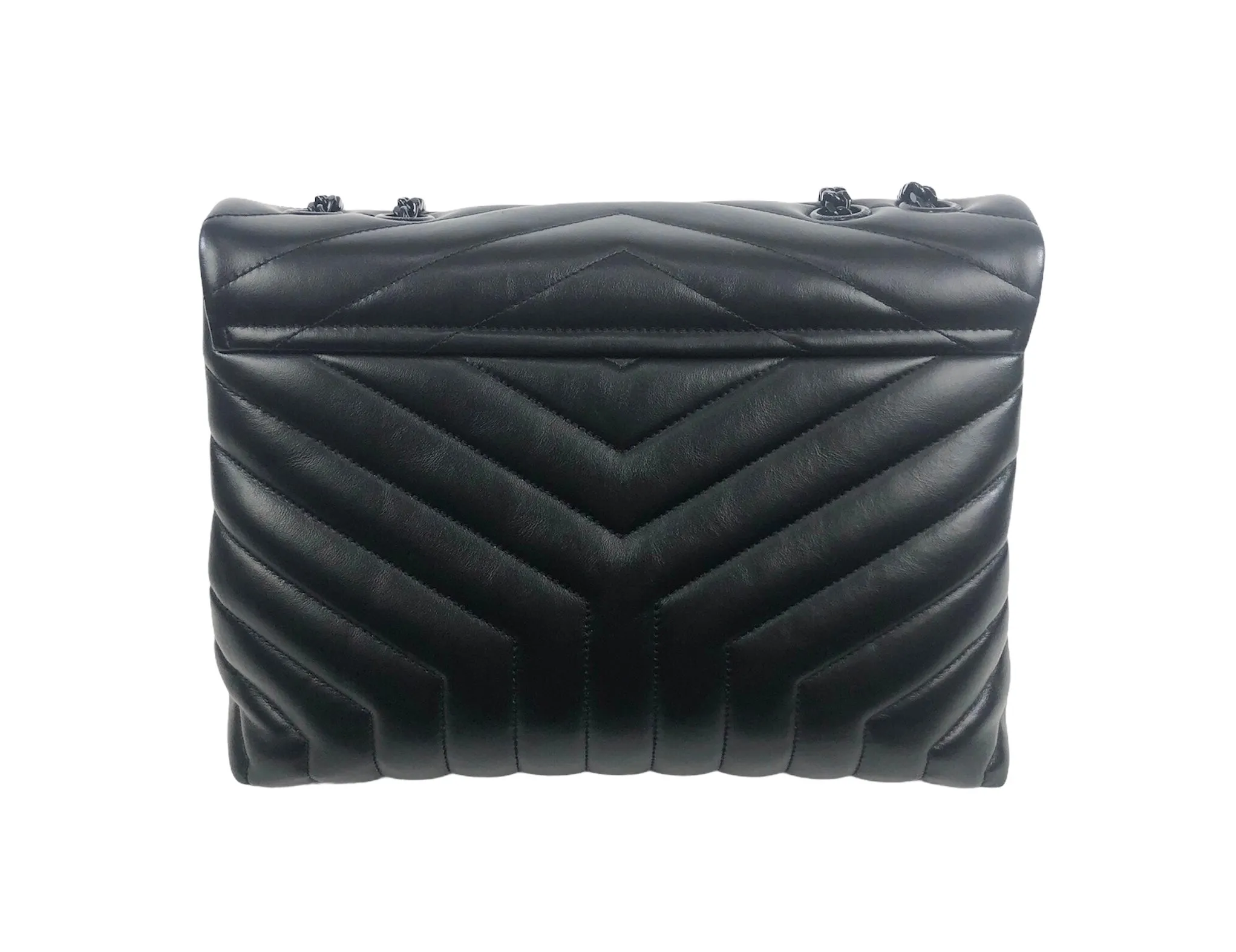 Medium Loulou Matelass Leather Convertible Shoulder Bag with Black Hardware