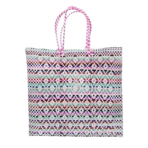 MEDIUM PINK PATTERNED TOTE BAG