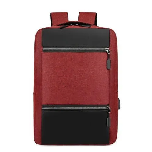 Men's Backpack USB Charging Bag Male Multifunction Waterproof Rucksack