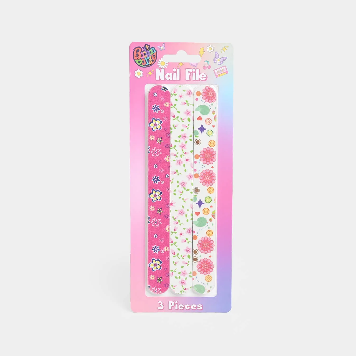 Nail File Set Pack of 3 - Assorted Designs