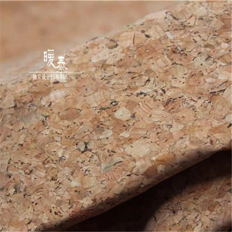 Natural Cork Leather Fabric Sheet - Material for DIY Patches, Notebook Covers, Purses, Bags, Decor, Clothing