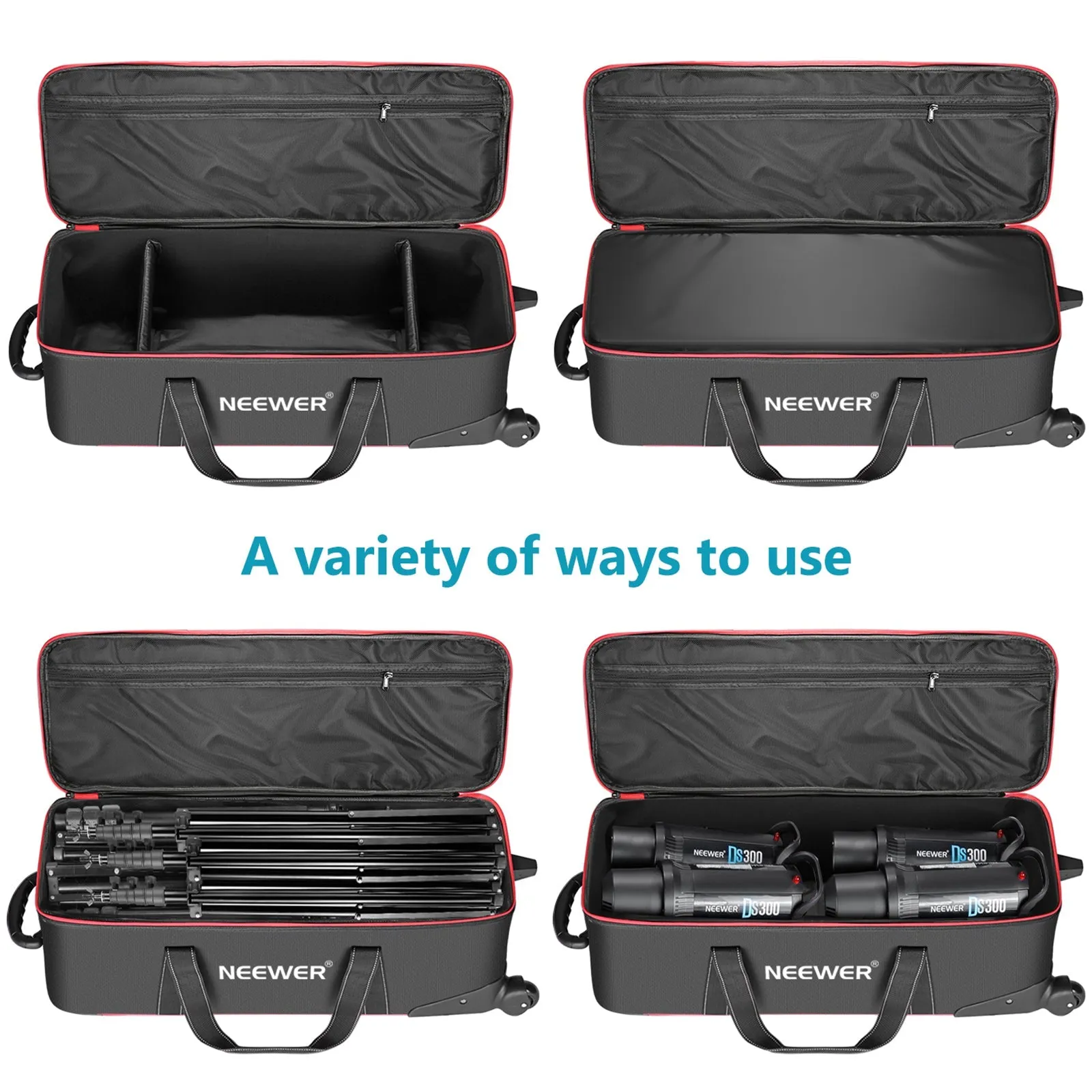 NEEWER 30"x11"x11" Studio Carrying Bag with Wheels