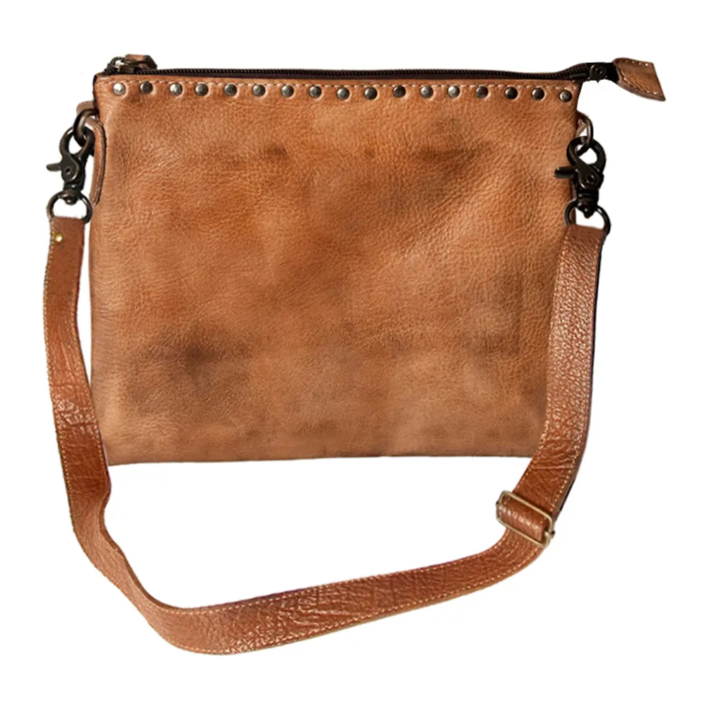 Never Mind Nmbg117E Cross Body I Vintage Handmade Genuine Cowhide Leather Women Bag Western Handbag Purse