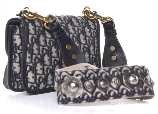 Oblique Small Flap Bag - Dark Blue