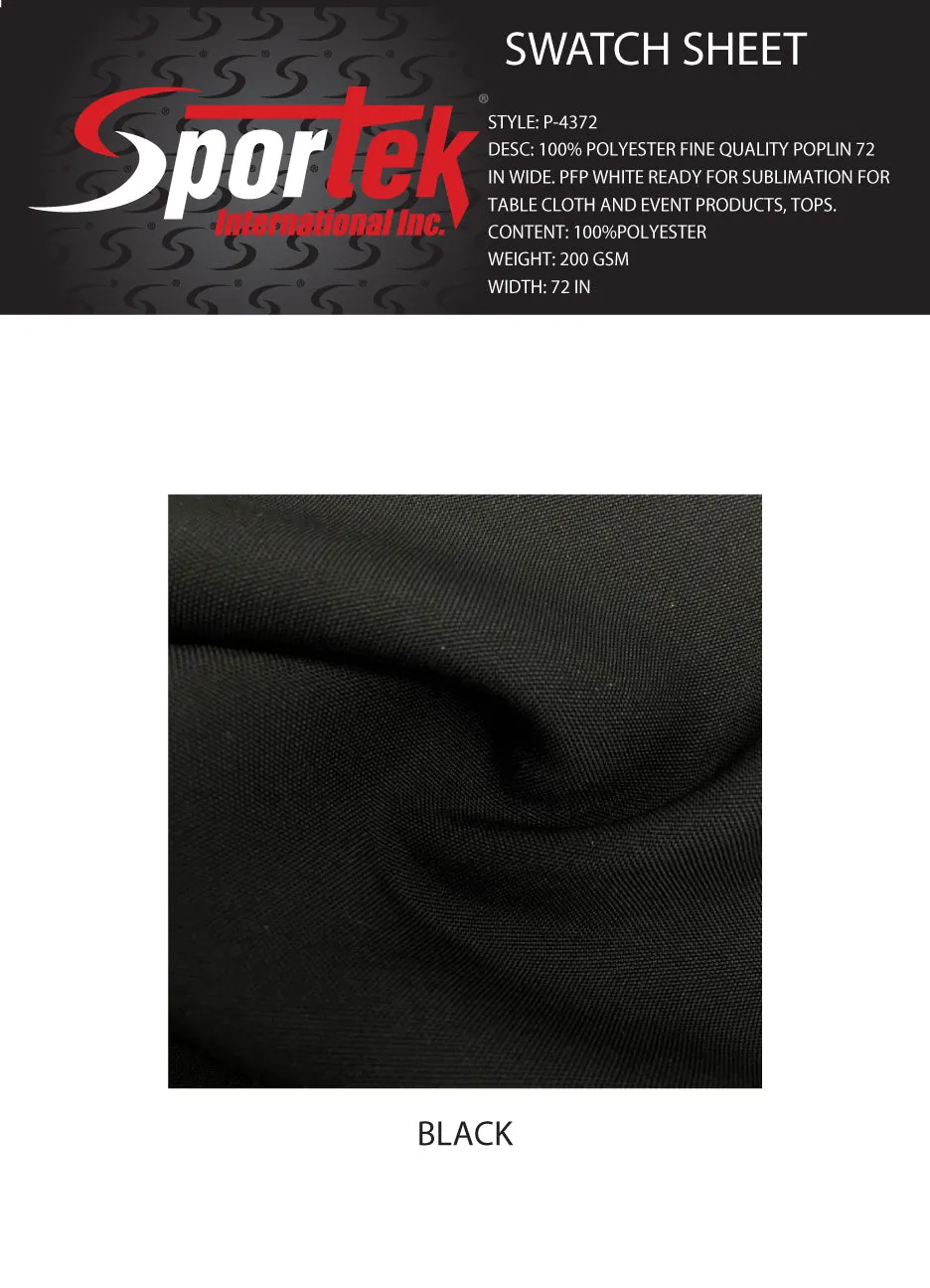 P-4372 100% Polyester Fine Quality Poplin 72 in wide for Table Cloth and Event Products, Tops