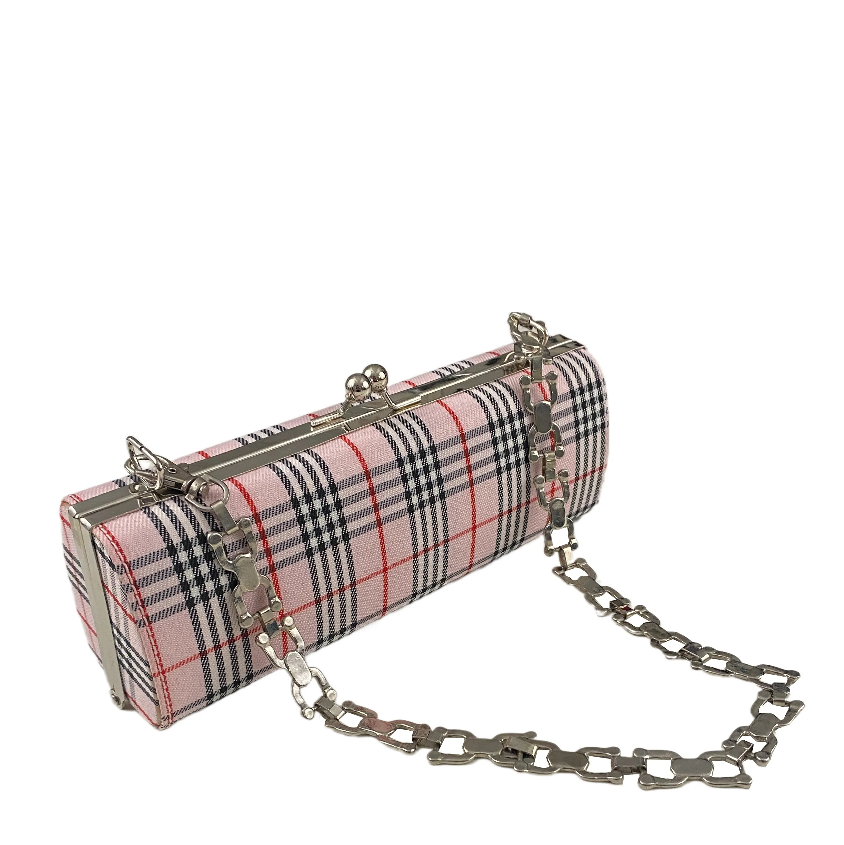 Pink Plaid Mini Shoulder Bag