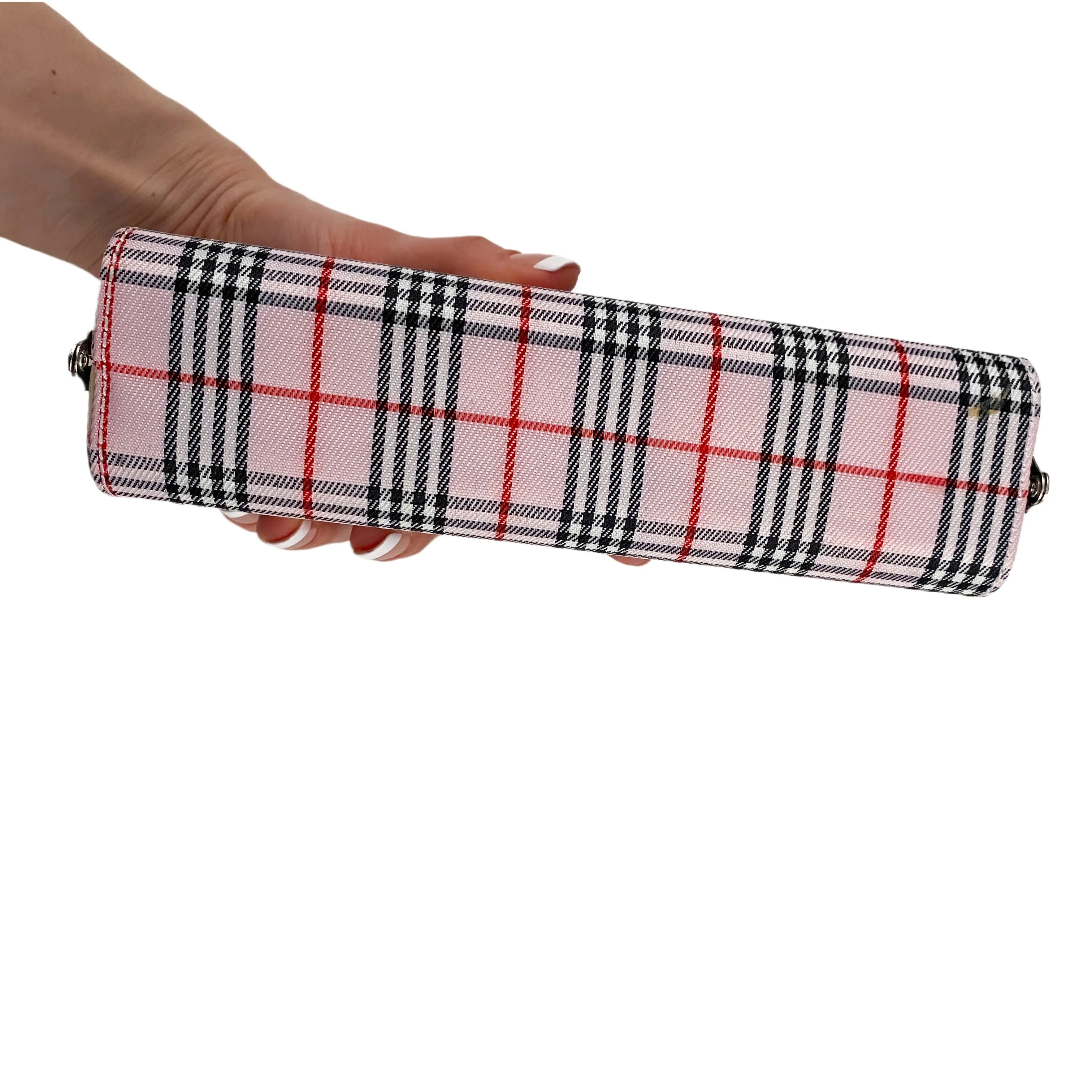 Pink Plaid Mini Shoulder Bag