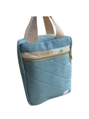 Quilted Bible Bag Light Teal