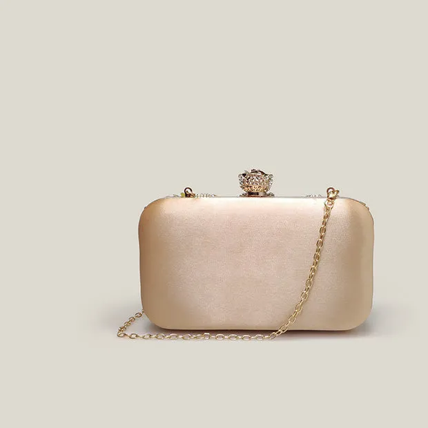 Sequined Rhinestone High-End Fashion Evening Clutch Bag