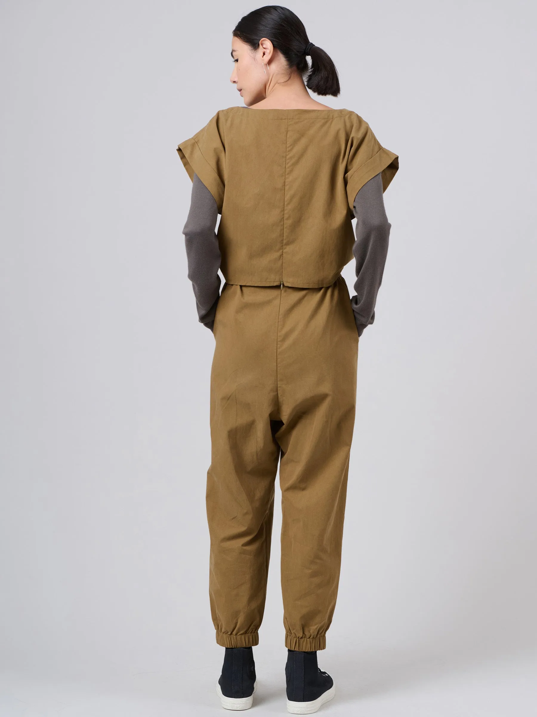 Tencel® Cotton Cap Sleeve Jumpsuit