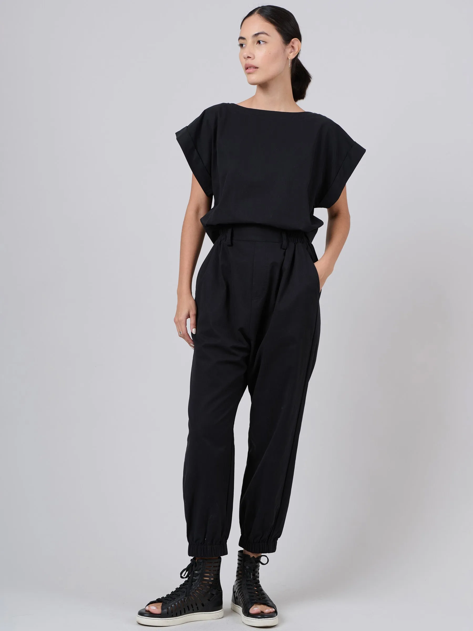 Tencel® Cotton Cap Sleeve Jumpsuit