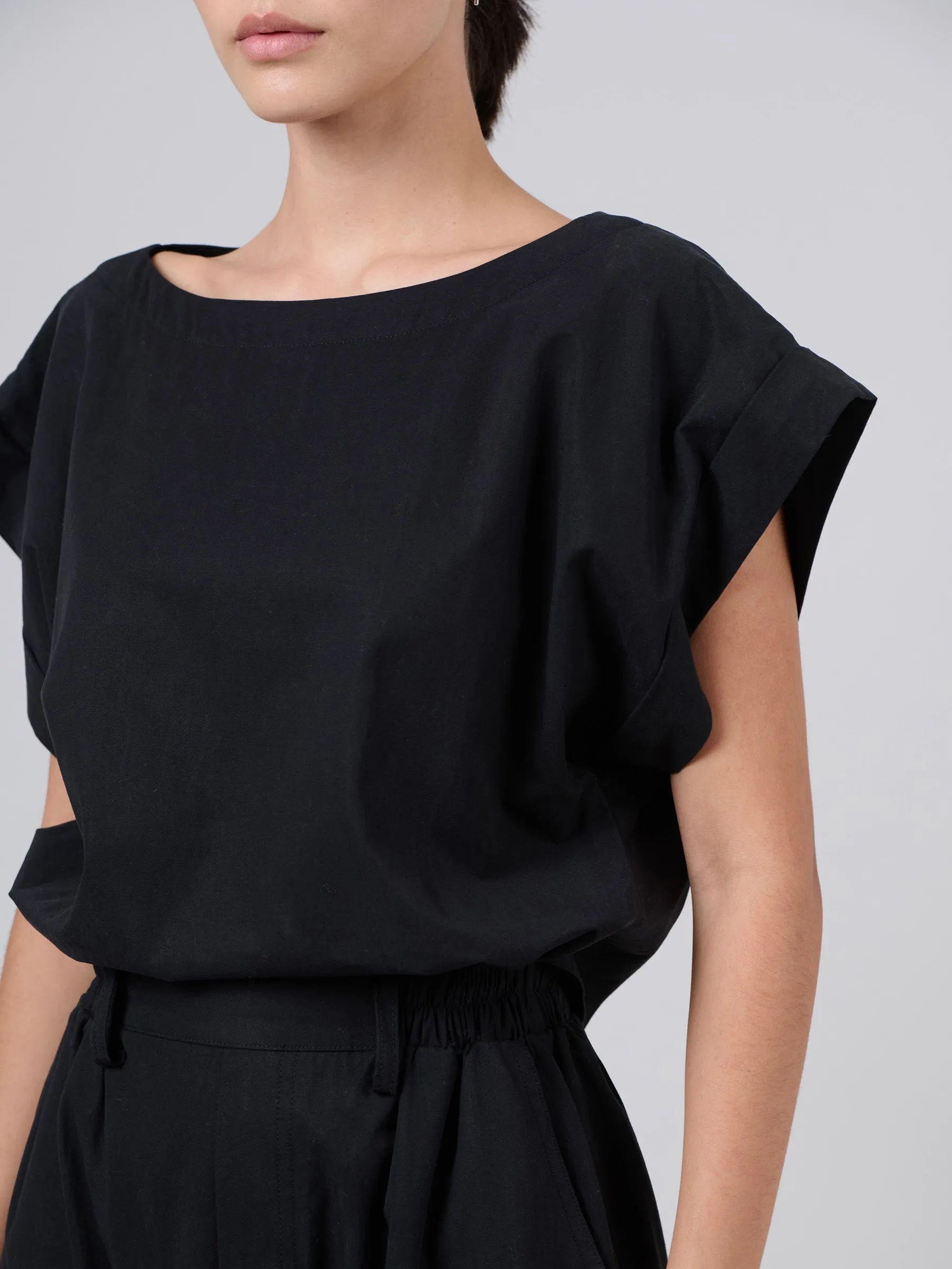 Tencel® Cotton Cap Sleeve Jumpsuit