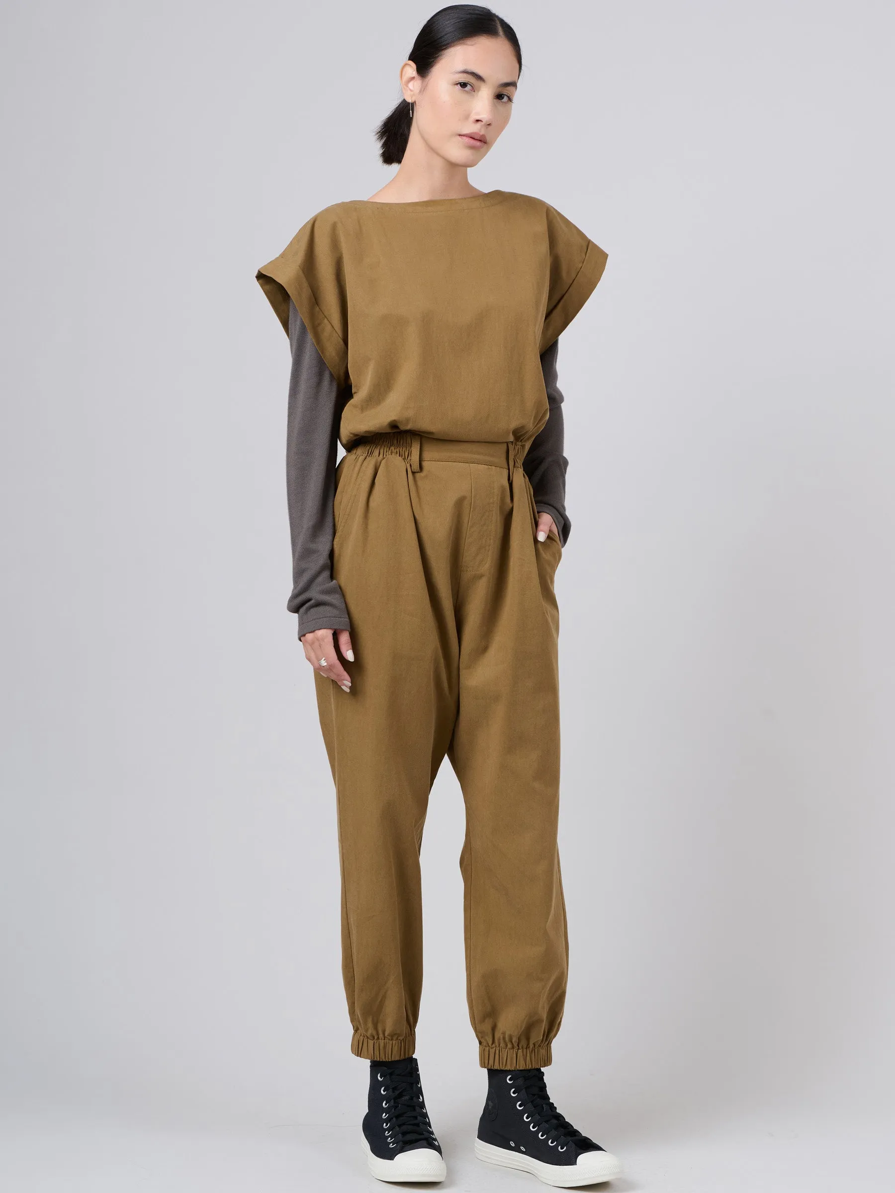Tencel® Cotton Cap Sleeve Jumpsuit