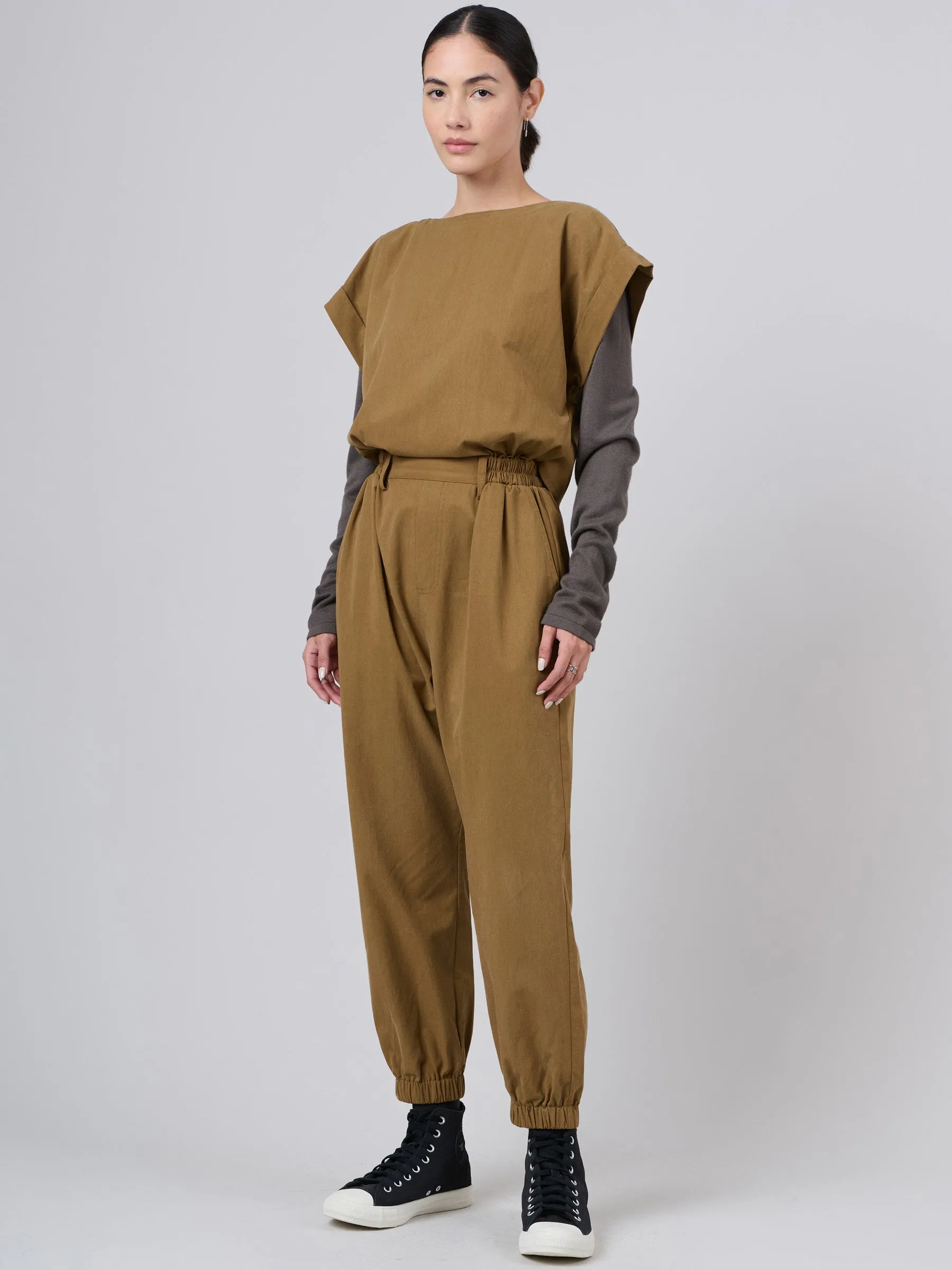 Tencel® Cotton Cap Sleeve Jumpsuit