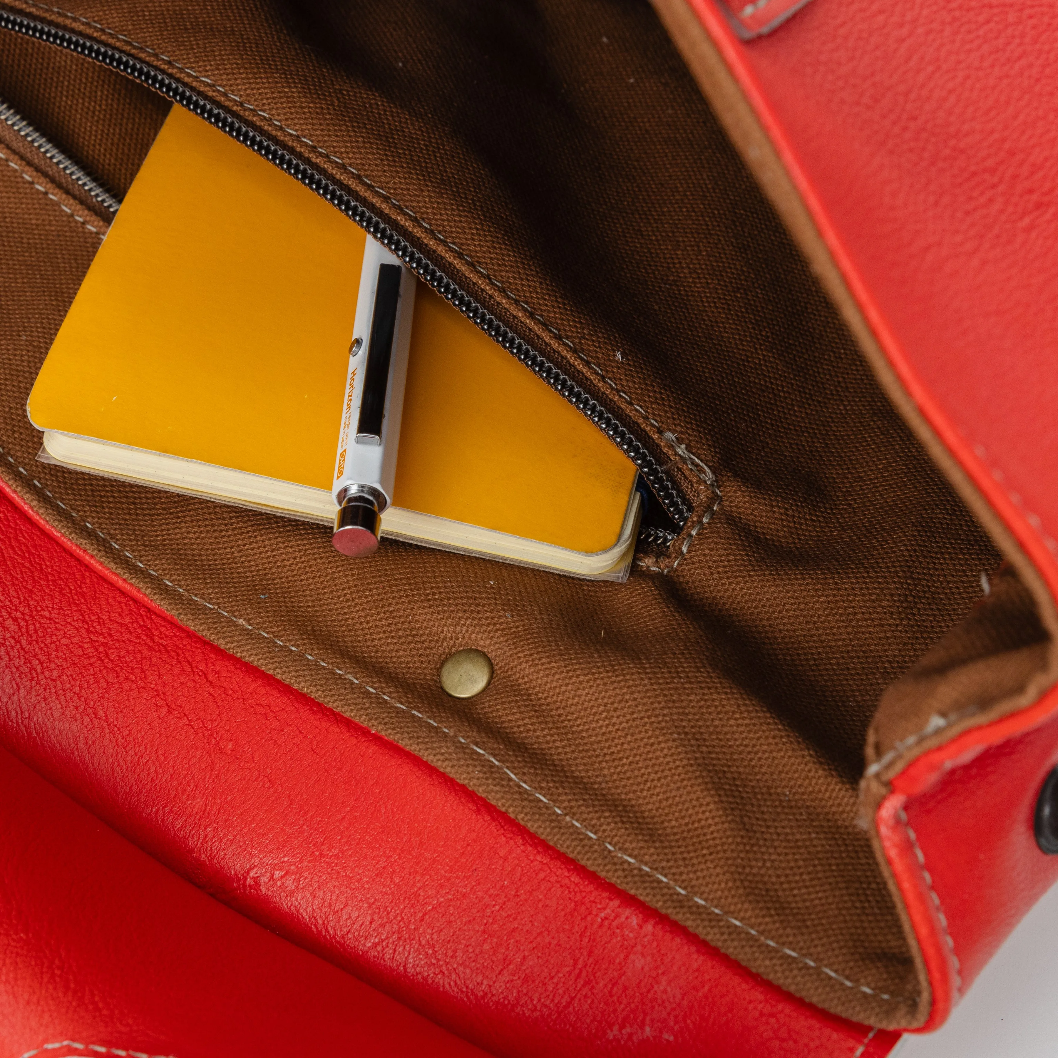 The Jane Bag - Heavyweight red leather