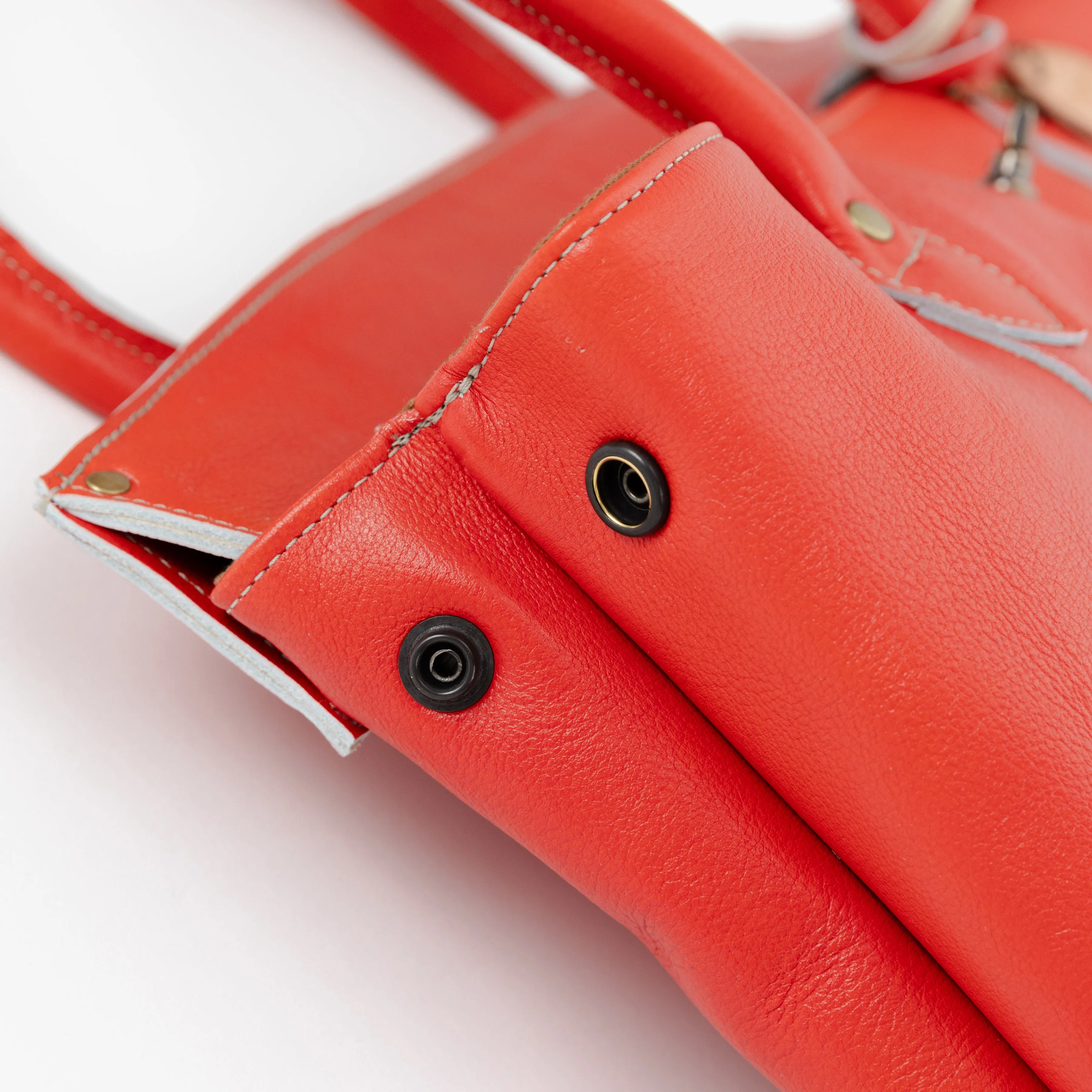 The Jane Bag - Heavyweight red leather