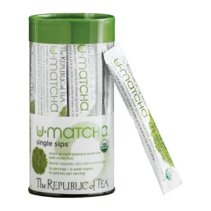 The Republic of Tea Organic U-Matcha Single Sips 14 Ct.