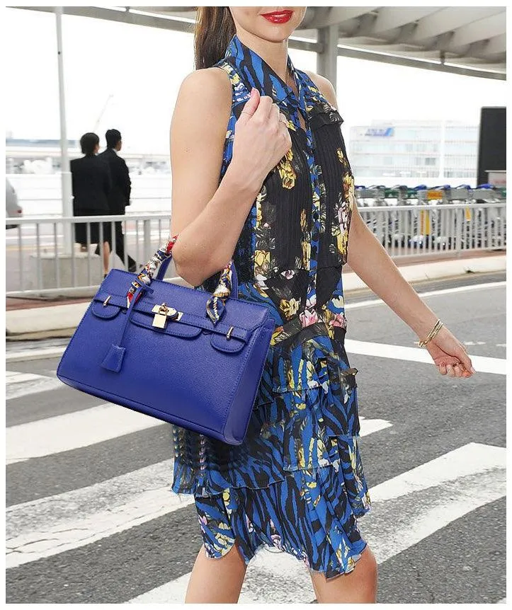 Top Quality Women's Fashionable Blue HandBag