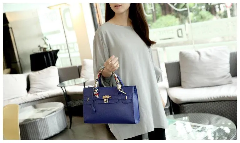 Top Quality Women's Fashionable Blue HandBag
