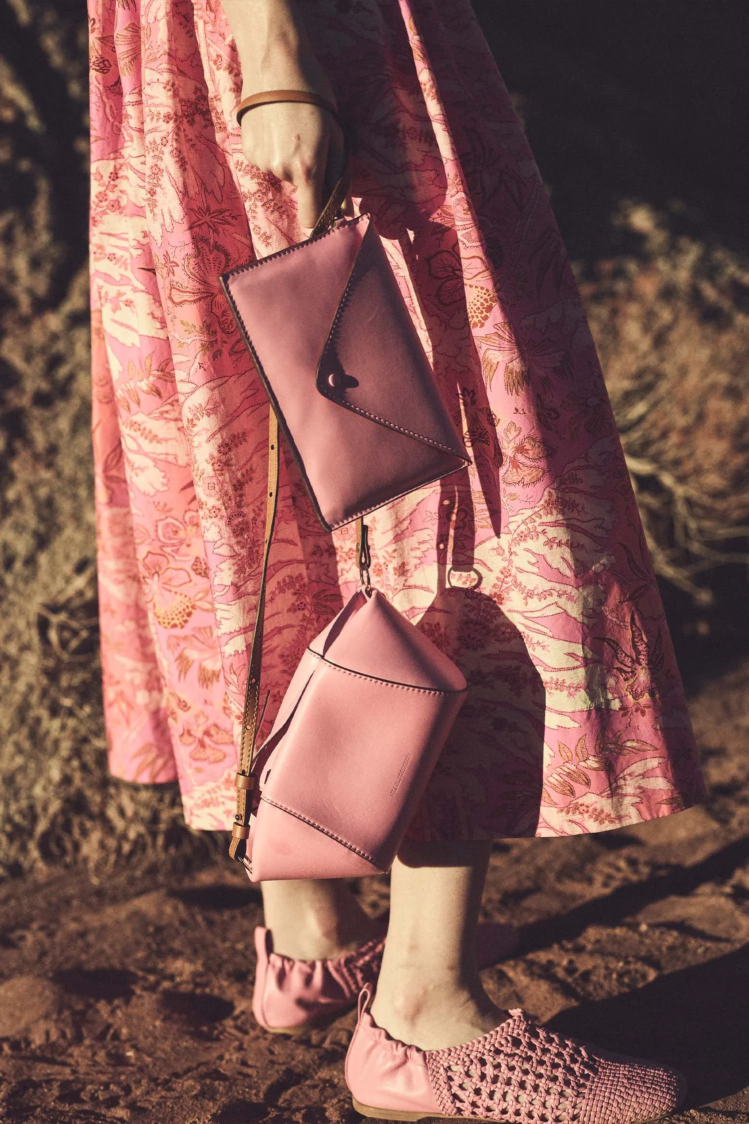 Ulla Johnson - Imogen Small Soft Convertible Crossbody in Rosebloom