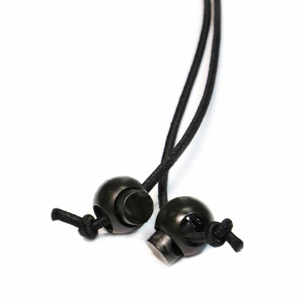 UNIQUE SEWING Cord Stops - Black - 2 pcs