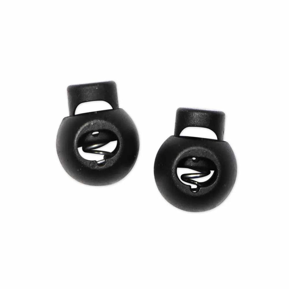 UNIQUE SEWING Cord Stops - Black - 2 pcs