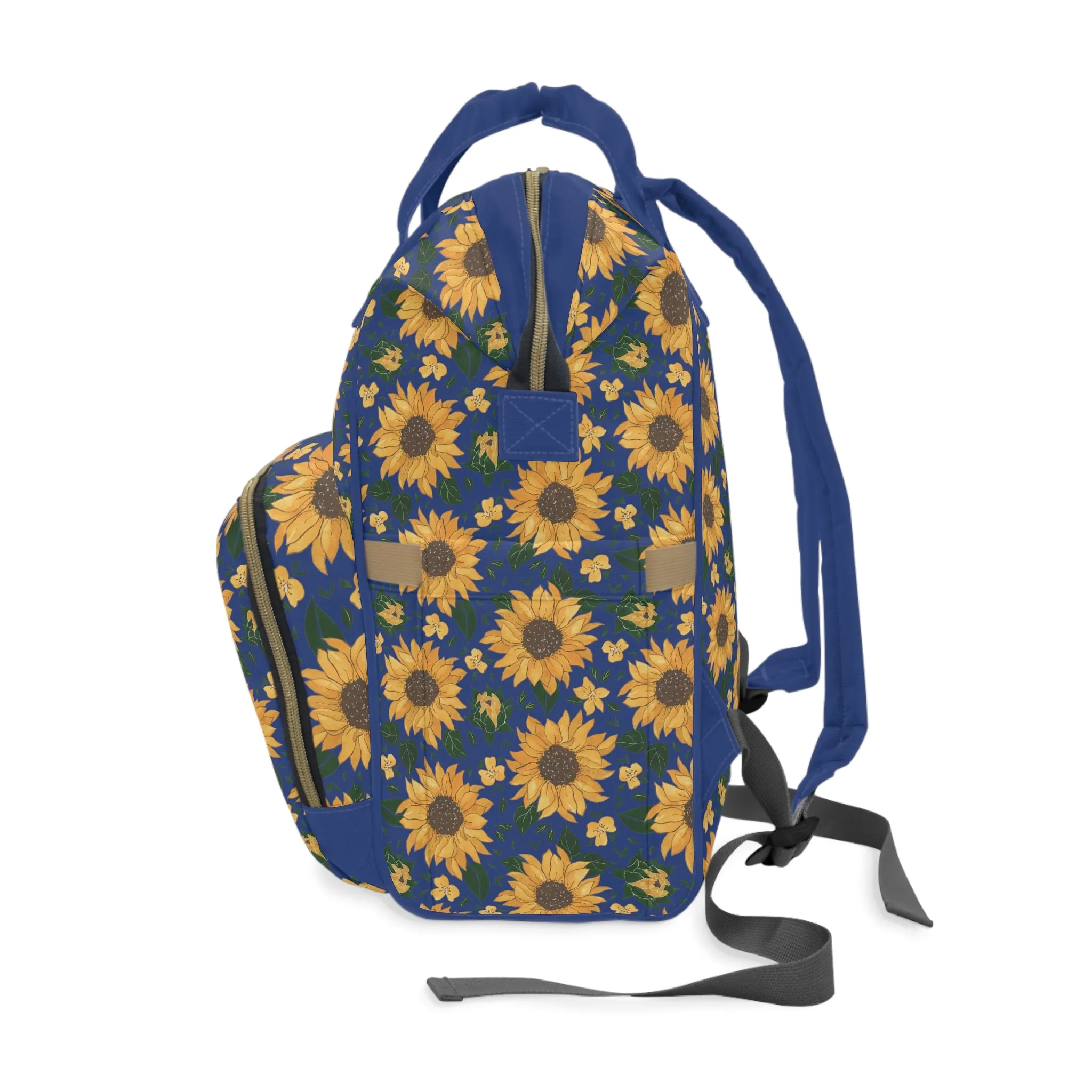 Vintage Sunflowers Diaper Backpack