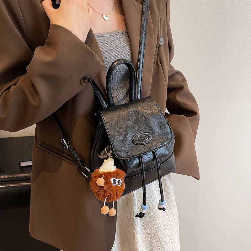 Wholesale 2023 Versatile Denim Stitching PU Backpack
