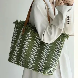 Wholesale Simple Popular Large Capacity Versatile Canvas Shoulder Bag