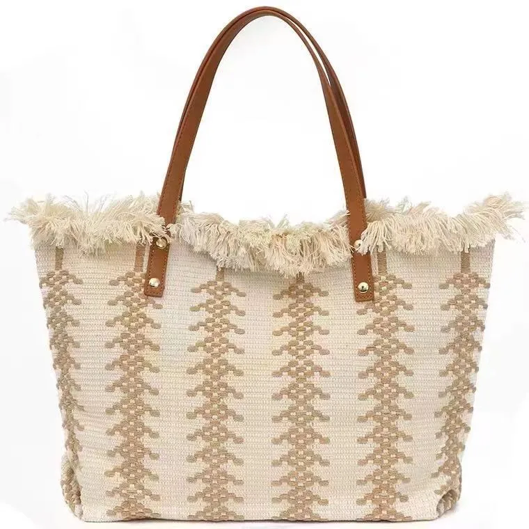 Wholesale Simple Popular Large Capacity Versatile Canvas Shoulder Bag