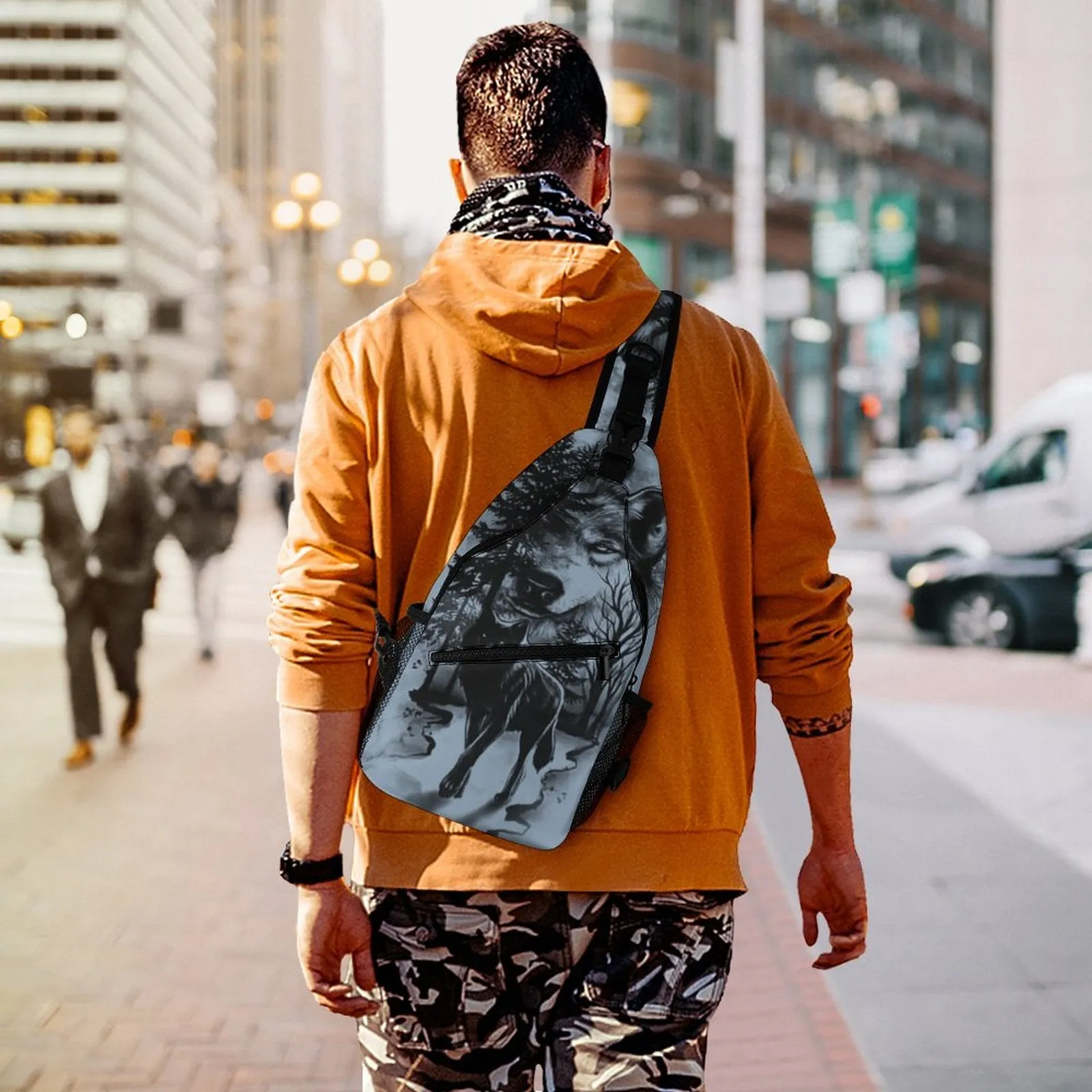 Wolves Unique Sling Bags