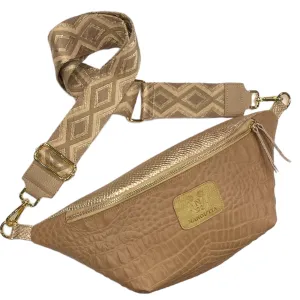 XL. DUSTY PINK 3D STATEMENT BELT BAG